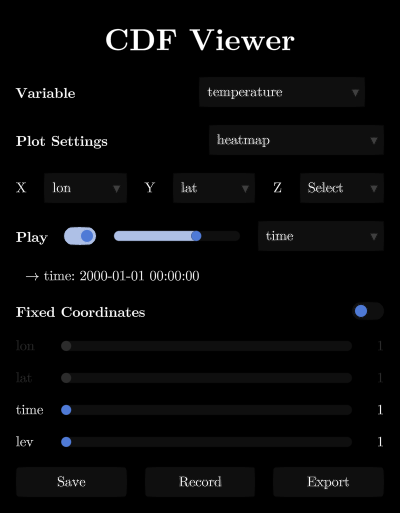 The menu window under the black theme